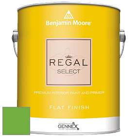 Benjamin Moore 547 Regal Select Waterborne Interior Flat Finish краска цвет 2032-30 Fresh Lime