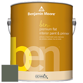 Benjamin Moore Ben W625 Premium Interior Latex Flat краска цвет AF-480 