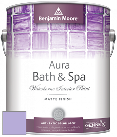 Benjamin Moore Aura 532 Bath & Spa Waterborne Interior Paint Matte Finish краска цвет 2071-50 Amethyst Cream