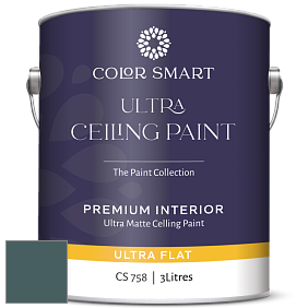 COLOR SMART CS 758 ULTRA CEILING PAINT ультраматовая краска цвет 679 Olympus Green