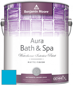 Benjamin Moore Aura 532 Bath & Spa Waterborne Interior Paint Matte Finish краска цвет NCS S 1060-B 