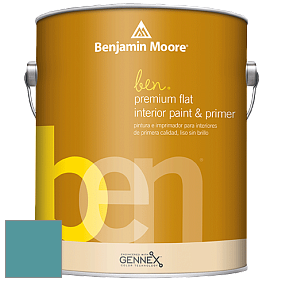 Benjamin Moore Ben W625 Premium Interior Latex Flat краска цвет 726 Rendezvous Bay