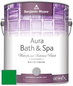 Benjamin Moore Aura 532 Bath & Spa Waterborne Interior Paint Matte Finish краска цвет RAL 6037 