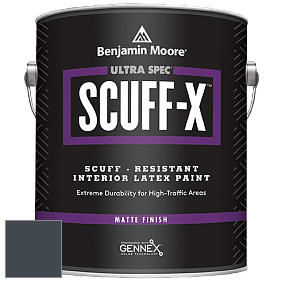 Benjamin Moore 484 Ultra Spec SCUFF-X Interior Matte Finish краска цвет 2062-10 Polo Blue