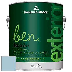 Benjamin Moore Ben 541 Waterborne Exterior Flat Finish краска цвет 836 Sea View