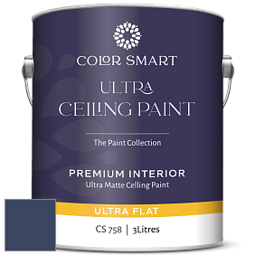 COLOR SMART CS 758 ULTRA CEILING PAINT ультраматовая краска цвет 2064-10 Bold Blue