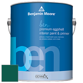 Benjamin Moore Ben W626 Premium Interior Latex Eggshell краска цвет NCS S 5540-B80G 