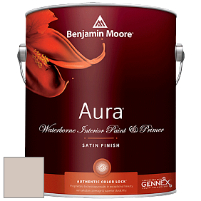 Benjamin Moore Aura 526 Waterborne Interior Satin Finish покрытие цвет 995 Mocha Cream