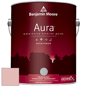 Benjamin Moore Aura 631 Waterborne Exterior Satin Finish краска цвет 2089-50 Salmon Berry