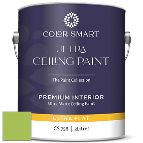 COLOR SMART CS 758 ULTRA CEILING PAINT ультраматовая краска цвет 419 Malachy Green
