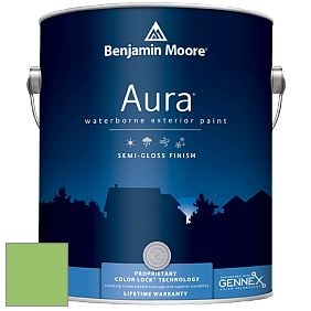 Benjamin Moore Aura 632 Waterborne Exterior Semi-Gloss Finish краска цвет 558 Killala Green