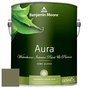 Benjamin Moore Aura 528 Waterborne Interior Semi-gloss Finish краска цвет 490 Pine Brook