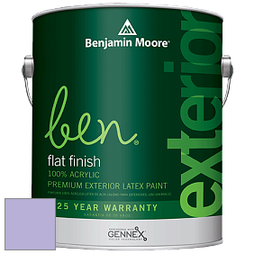 Benjamin Moore Ben 541 Waterborne Exterior Flat Finish краска цвет 1396 Heather Plum