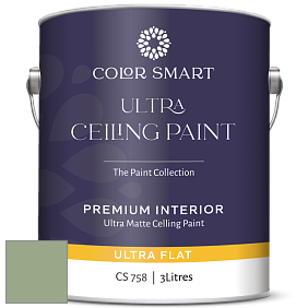 COLOR SMART CS 758 ULTRA CEILING PAINT ультраматовая краска цвет NCS S 3020-G30Y 