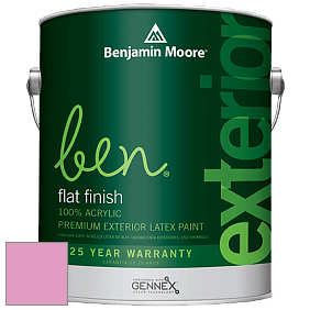Benjamin Moore Ben 541 Waterborne Exterior Flat Finish краска цвет 1346 Island Sunset