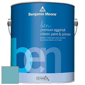 Benjamin Moore Ben W626 Premium Interior Latex Eggshell краска цвет 747 Bayville Blue