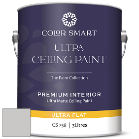 COLOR SMART CS 758 ULTRA CEILING PAINT ультраматовая краска цвет 2112-60 Cement Gray