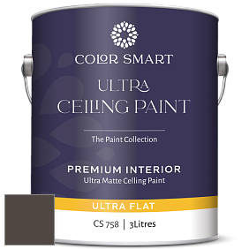 COLOR SMART CS 758 ULTRA CEILING PAINT ультраматовая краска цвет 2114-10 Bittersweet Chocolate