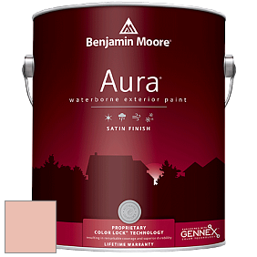 Benjamin Moore Aura 631 Waterborne Exterior Satin Finish краска цвет 2170-50 Teacup Rose