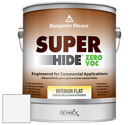 Benjamin Moore 355 Super Hide Zero Voc Interior Flat краска цвет OC-67 Ice Mist