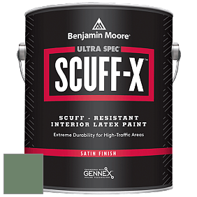 Benjamin Moore 486 Ultra Spec SCUFF-X Interior Satin Finish краска цвет 629 Weeping Willow