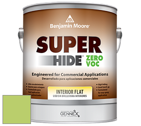 Benjamin Moore 355 Super Hide Zero Voc Interior Flat краска цвет 418 Willow Springs Green