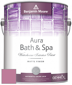 Benjamin Moore Aura 532 Bath & Spa Waterborne Interior Paint Matte Finish краска цвет 2085-40 Taste of Berry