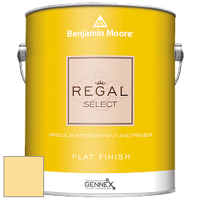 Benjamin Moore 547 Regal Select Waterborne Interior Flat Finish краска цвет 2020-50 Mellow Yellow