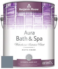 Benjamin Moore Aura 532 Bath & Spa Waterborne Interior Paint Matte Finish краска цвет 2129-40 Normandy