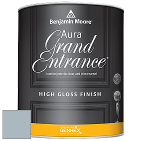 Benjamin Moore Aura 148 Grand Entrance High Gloss эмаль цвет 1627 Manor Blue