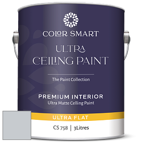 COLOR SMART CS 758 ULTRA CEILING PAINT ультраматовая краска цвет 2133-60 Sidewalk Gray