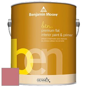 Benjamin Moore Ben W625 Premium Interior Latex Flat краска цвет 2006-40 Glamour Pink