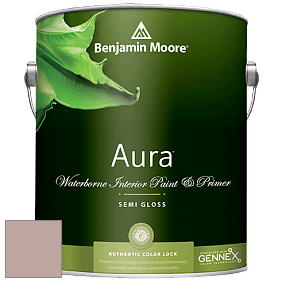 Benjamin Moore Aura 528 Waterborne Interior Semi-gloss Finish краска цвет 2097-50 Hint of Mauve