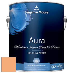 Benjamin Moore Aura 524 Waterborne Interior Eggshell Finish краска цвет 2015-40 Peach Sorbet