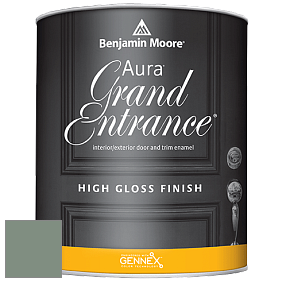 Benjamin Moore Aura 148 Grand Entrance High Gloss эмаль цвет 699 Garden Oasis