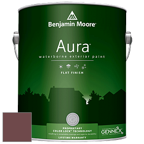 Benjamin Moore Aura 629 Waterborne Exterior Flat Finish краска цвет 2082-10 Chestnut