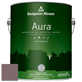 Benjamin Moore Aura 629 Waterborne Exterior Flat Finish краска цвет 1252 Mink Violet