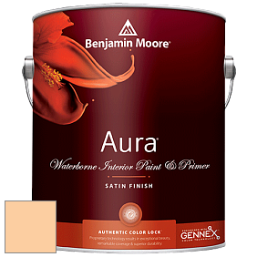 Benjamin Moore Aura 526 Waterborne Interior Satin Finish покрытие цвет 2016-50 Melon Popsicle