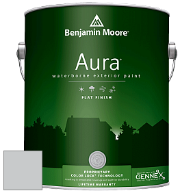 Benjamin Moore Aura 629 Waterborne Exterior Flat Finish краска цвет 1612 Pelican Gray