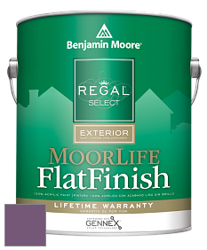 Benjamin Moore W105 Regal Select Exterior Paint-MoorLife Flat Finish краска цвет 2073-30 Passion Plum