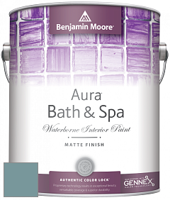 Benjamin Moore Aura 532 Bath & Spa Waterborne Interior Paint Matte Finish краска цвет 719 Hemlock