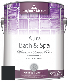 Benjamin Moore Aura 532 Bath & Spa Waterborne Interior Paint Matte Finish краска цвет RAL 9011 