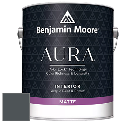 Benjamin Moore Aura 522 Interior Paint - Matte краска цвет 1638 Midnight Blue