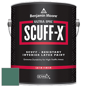 Benjamin Moore 486 Ultra Spec SCUFF-X Interior Satin Finish краска цвет 643 Steamed Spinach