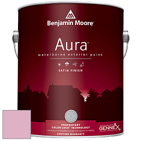 Benjamin Moore Aura 631 Waterborne Exterior Satin Finish краска цвет 1354 Wild Heart