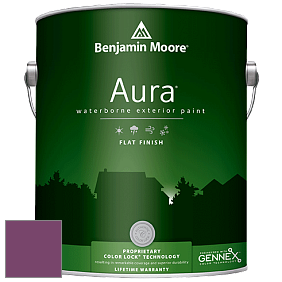 Benjamin Moore Aura 629 Waterborne Exterior Flat Finish краска цвет 2074-20 Summer Plum