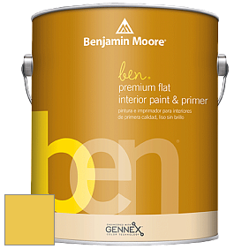 Benjamin Moore Ben W625 Premium Interior Latex Flat краска цвет 363 Lemon Grove