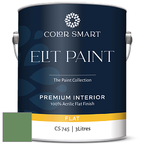 COLOR SMART CS 745 ELIT PAINT глубокоматовая моющаяся краска цвет 566 Bunker Hill Green