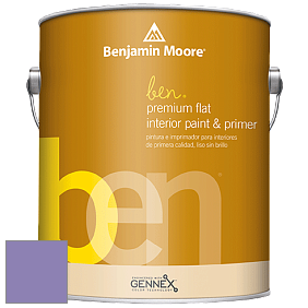 Benjamin Moore Ben W625 Premium Interior Latex Flat краска цвет 1398 Charmed Violet