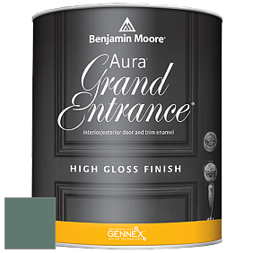 Benjamin Moore Aura 148 Grand Entrance High Gloss эмаль цвет 685 Verdigris